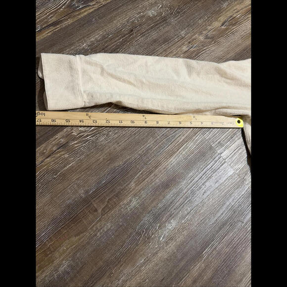 Madewell Cotton Ivory Button Quiet Luxury Double Pocket Womens Work Shirt Medium - Picture 14 of 14